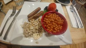 Vegan breakfast at Greengages in Salisbury