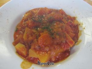 vegetable-lentil stew at Greengages in Salisbury