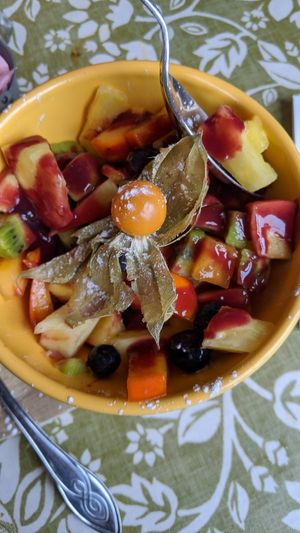 Fruit salad at Greengages in Salisbury