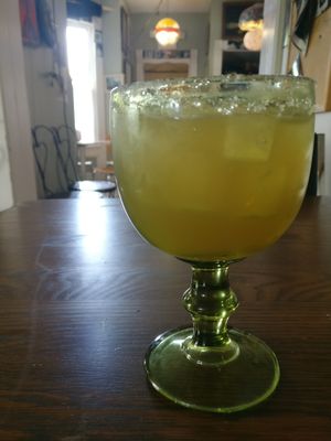 el Jimador, rocks and salt at Taco Dan's in Granville