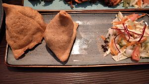 Samosas at Namaste India in Luebeck