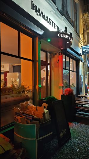 Entrance at Namaste India in Luebeck