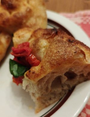 Focaccia at Mamma Mia Cafe in Imola