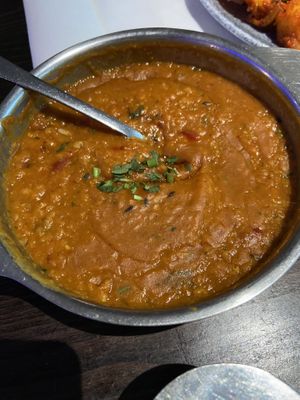 Nepalese dhal  at Saffron in Lerwick