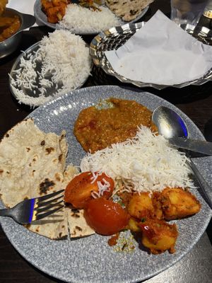Served with chapatti and basmati rice   at Saffron in Lerwick