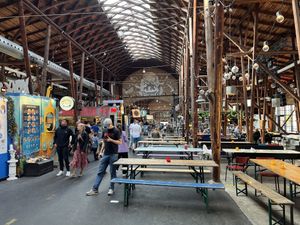 Street food building  at Moe‘s Taco - Storms Pakhus in Odense