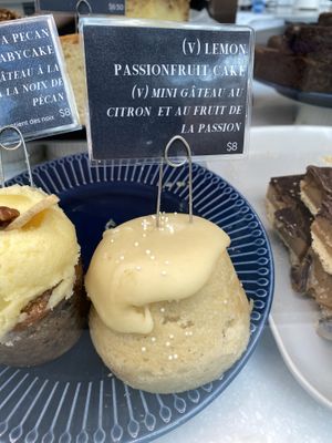 Vegan options clearly marked   at YVR - Purebread in Vancouver