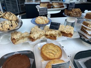 Vegan options clearly marked   at YVR - Purebread in Vancouver