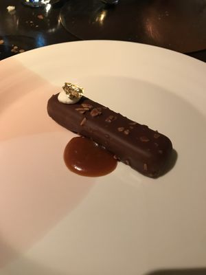 Chocolate dessert  at Studio Gauthier in London