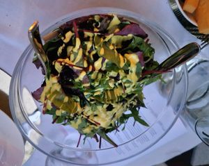 Side salad at Studio Gauthier in London