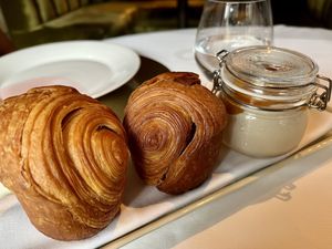 Brioche and faux gras   at Studio Gauthier in London