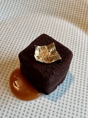 Dark chocolate mirror   at Studio Gauthier in London