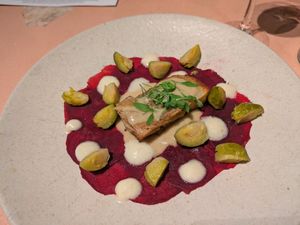 Christmas menu main at Studio Gauthier in London