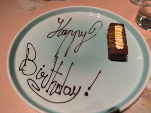 Christmas menu dessert at Studio Gauthier in London