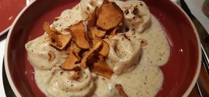 Tortellini (very rich!) at Studio Gauthier in London