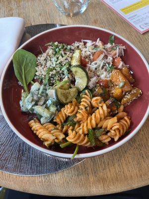 From the salad barr  at Studio Gauthier in London