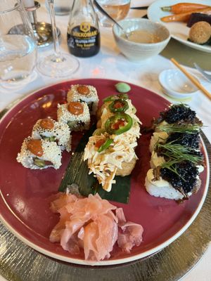 Sushi selection  at Studio Gauthier in London