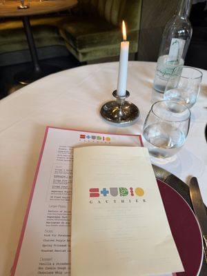 Lovely setting  at Studio Gauthier in London