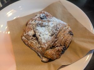 Pistachio pain au chocolat at Studio Gauthier in London