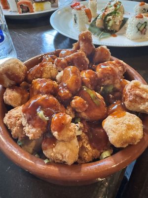 Tofu Bits side dish   at Studio Gauthier in London