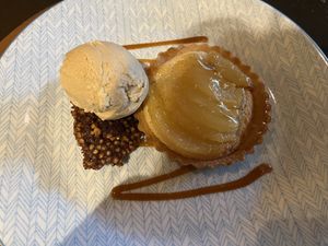 Poached pear tarte - sooooo gooood!!!  at Studio Gauthier in London