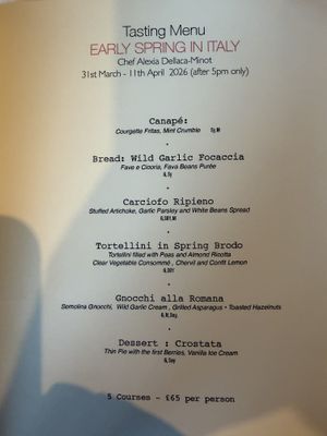 Tasting menu: Early Spring in Italy  at Studio Gauthier in London