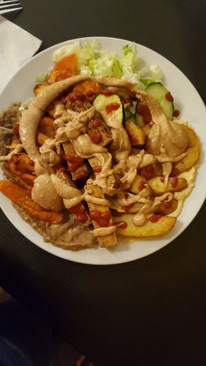 Tofu teller at Savanna Imbiss  in Berlin