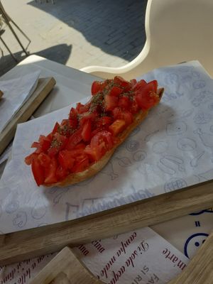 Bruschetta (vegan) at Bar Martini in Pisa