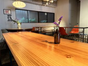 Interior seating area  at PPP Store in Fukuoka