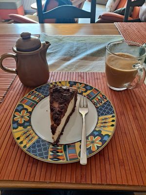 The Russian cake I got there was very nice. at Peacefood Unverpackt in Chemnitz