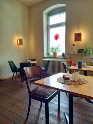 Sitzplätze innen at Peacefood Unverpackt in Chemnitz