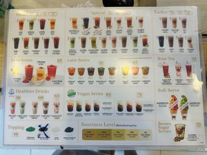 Menu at Cha Tra Mue - Maya in Chiang Mai