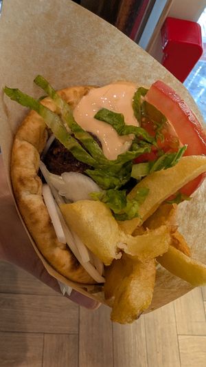 "sausage pita" at Piperi Remastered in Naxos