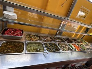 Buffet line  at Nhiên's Kitchen in Ho Chi Minh City