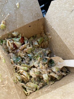 Brussels sprouts with cashew cream 🤯 at Zest Kitchen & Bar in Salt Lake City