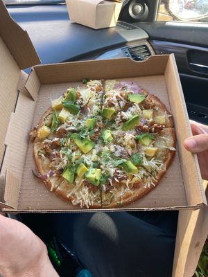 Brekkie pizza 🍕  at Zest Kitchen & Bar in Salt Lake City