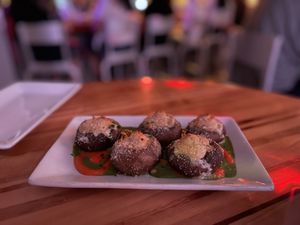 Stuffed mushrooms at Zest Kitchen & Bar in Salt Lake City