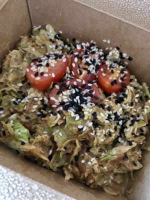 Shaved brussel sprouts  at Zest Kitchen & Bar in Salt Lake City