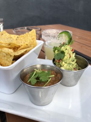Guacamole, salsa and chips  at Zest Kitchen & Bar in Salt Lake City