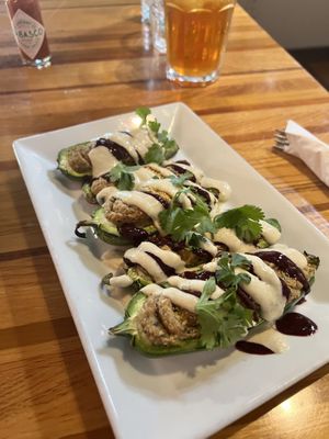 Stuffed poppers   at Zest Kitchen & Bar in Salt Lake City