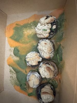 Mushrooms with cashew cream - so delicious!  at Zest Kitchen & Bar in Salt Lake City