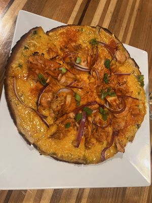 Buffalo Ranch Pizza - delicious!!  at Zest Kitchen & Bar in Salt Lake City