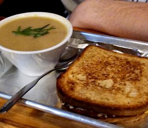 Grilled Cheese with soup always a good bet at Zest Kitchen & Bar in Salt Lake City