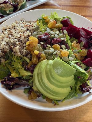Superfood Protein Salad (half-portion; very large!)  at Zest Kitchen & Bar in Salt Lake City