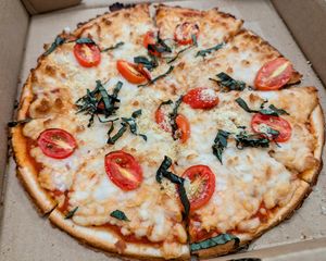 Margherita Pizza at Zest Kitchen & Bar in Salt Lake City