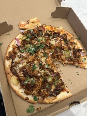 BBQ Jackfruit pizza   at Zest Kitchen & Bar in Salt Lake City