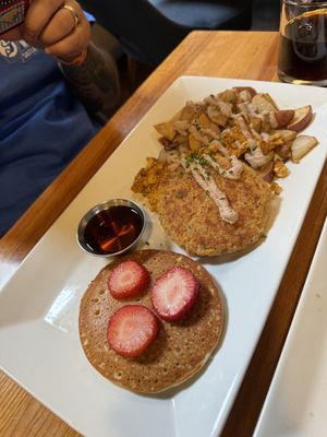 breakfast plate  at Zest Kitchen & Bar in Salt Lake City