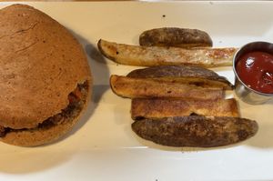 Pulled Jackfruit Burger  at Zest Kitchen & Bar in Salt Lake City