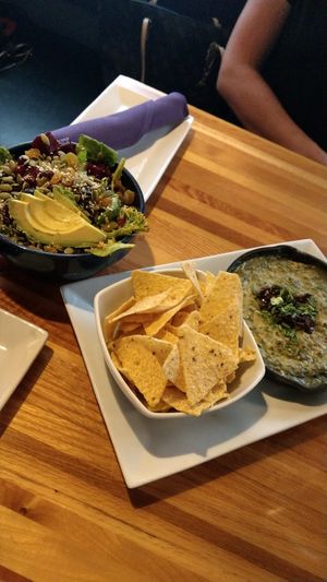 Spinach cheese and super food salad at Zest Kitchen & Bar in Salt Lake City