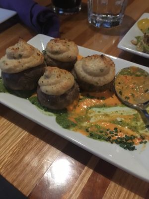 Stuffed mushrooms at Zest Kitchen & Bar in Salt Lake City